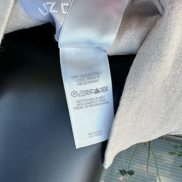 Liz Claiborne Linen 2 Piece Set Womens Size 8 Tunic Size 6 Petite Pants Beige - Picture 9 of 16